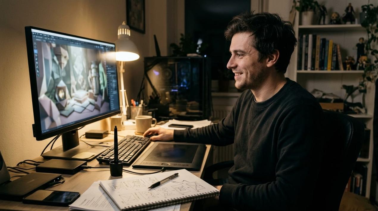 An artist choosing a strong render to get some free Reddit upvotes.